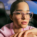 BlushVelora Acetate Frames-Transparent Pink (Female only)