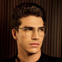 Astor Titanium Spectacles Unisex Elegance in Premium Tones - SILVER