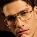 The Fitzroy Titanium Classic Frames for the Modern Gentleman - (GOLD)