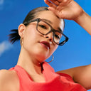 Vérité Acetate Eyewear(unisex)transparent grey