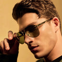 The Westminster Aviator Stainless Steel Sunglasses Refined Luxury in Gold - MALE ONLY