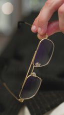 The Fitzroy Titanium Classic Frames for the Modern Gentleman - (GOLD)
