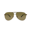 The Westminster Aviator Stainless Steel Sunglasses Refined Luxury in BROWN-MALE ONLY