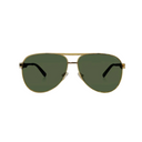 The Westminster Aviator Stainless Steel Sunglasses Refined Luxury in Gold - MALE ONLY