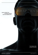 Silhouette of a person wearing sunglasses with 'BHADRA'S' branding, on a white background.